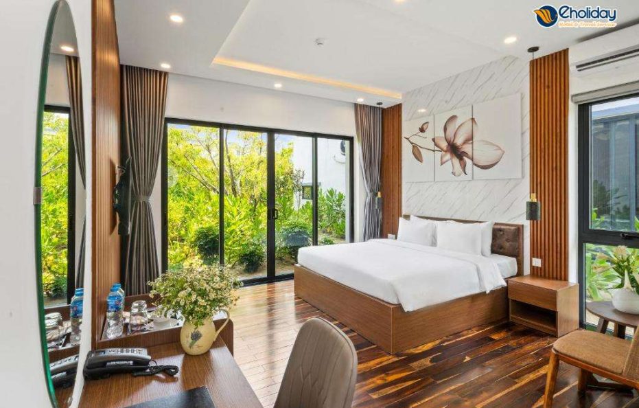 Villa 1 phòng ngủ hướng vườn