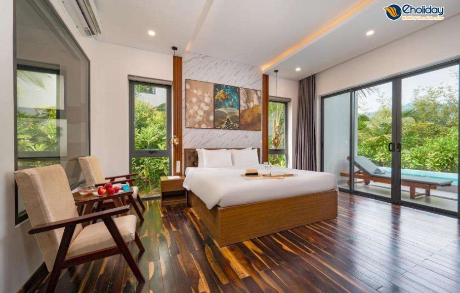 Villa 2 phòng ngủ hướng vườn và hồ bơi riêng