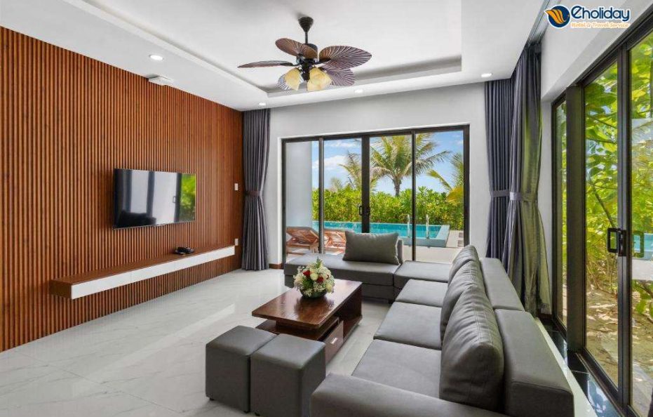 Villa 2 phòng ngủ hướng vườn và hồ bơi riêng