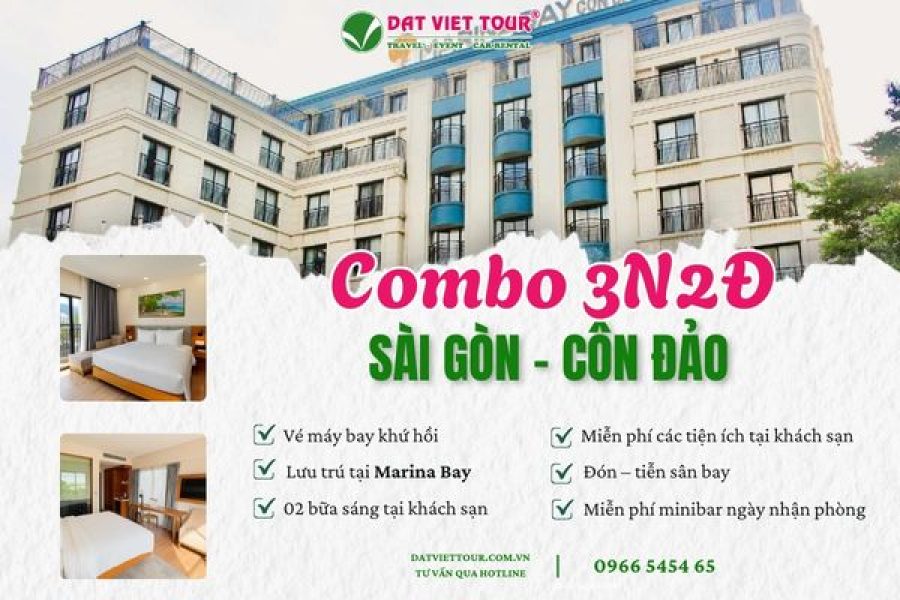 COMBO 3N2Đ SÀI GÒN – CÔN ĐẢO | VÉ MÁY BAY + KHÁCH SẠN 4* MARINA BAY