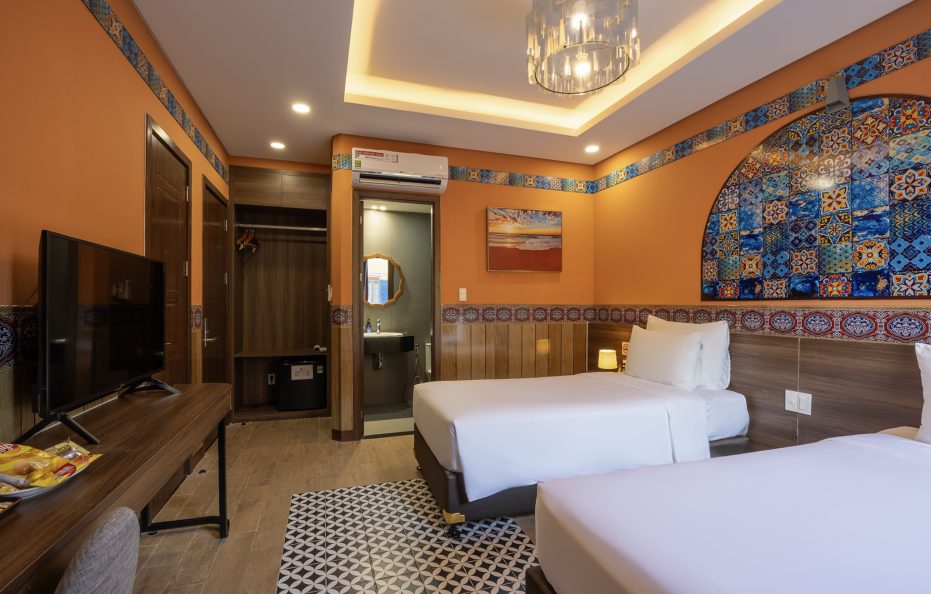 Duo Lusso, City View, 2 Twin Beds with Window