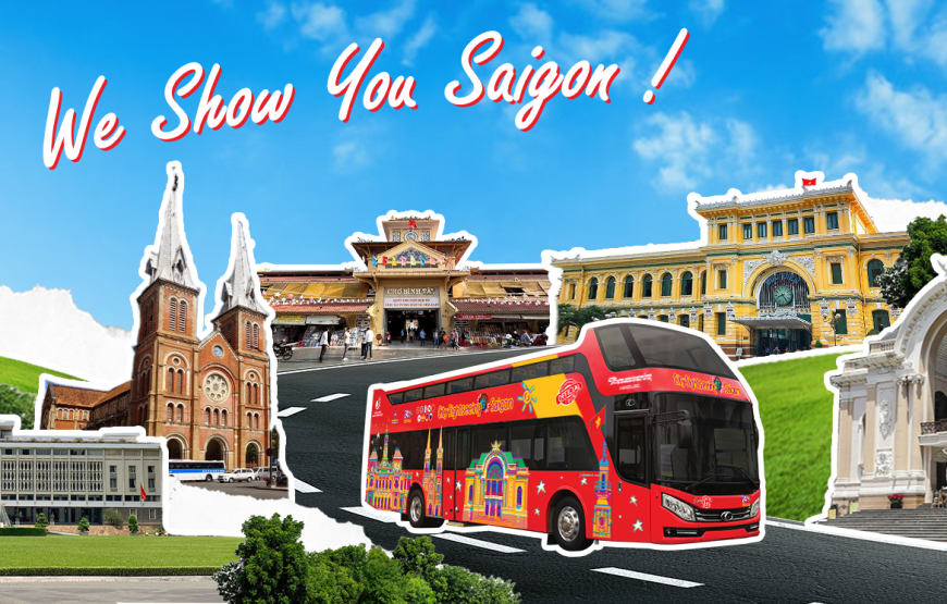 TOUR XE BUÝT TOÀN CẢNH THÀNH PHỐ HỒ CHÍ MINH 1 VÒNG – 60 PHÚT
