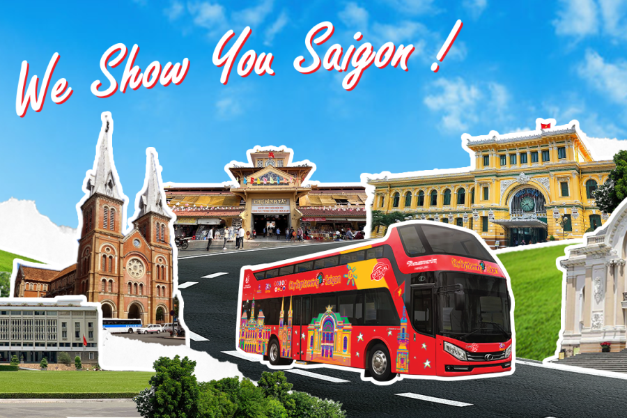 TOUR XE BUÝT TOÀN CẢNH TỪ SÀI GÒN ĐẾN CHỢ LỚN 1 VÒNG – 90 PHÚT