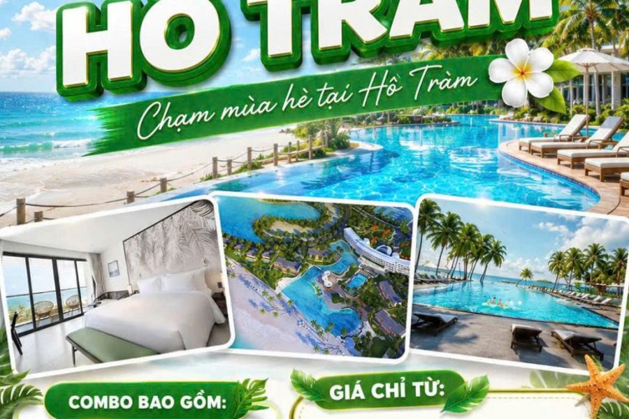 COMBO 2N1Đ: SÀI GÒN – HỒ TRÀM I XE + EMERALD HỒ TRÀM RESORT4 SAO