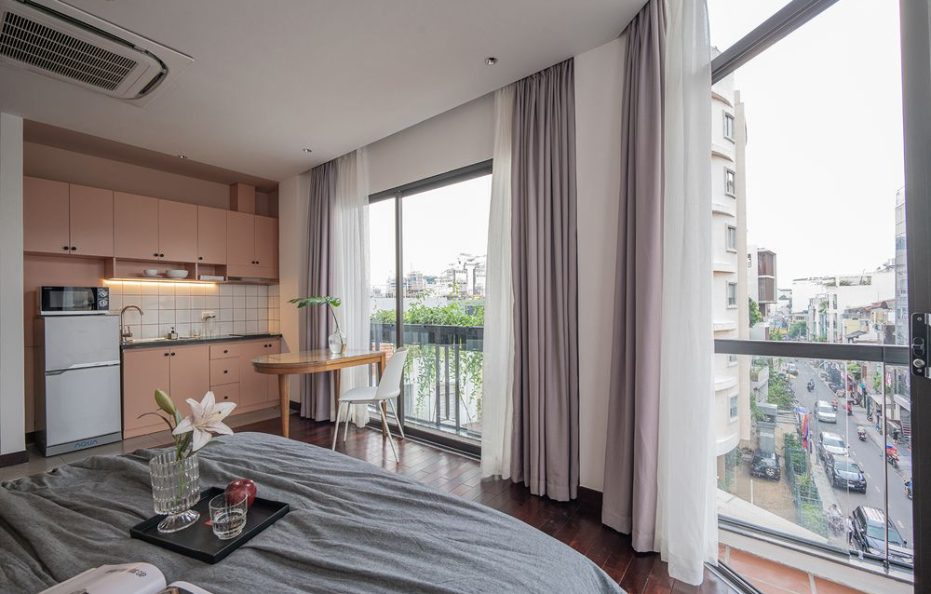 Studio with Balcony