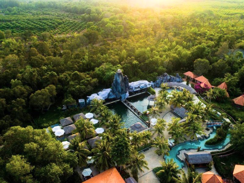 Không gian của suối khoáng Bình Châu